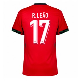 Portugal Rafael Leao #17 Hemmakläder EM 2024 Kortärmad